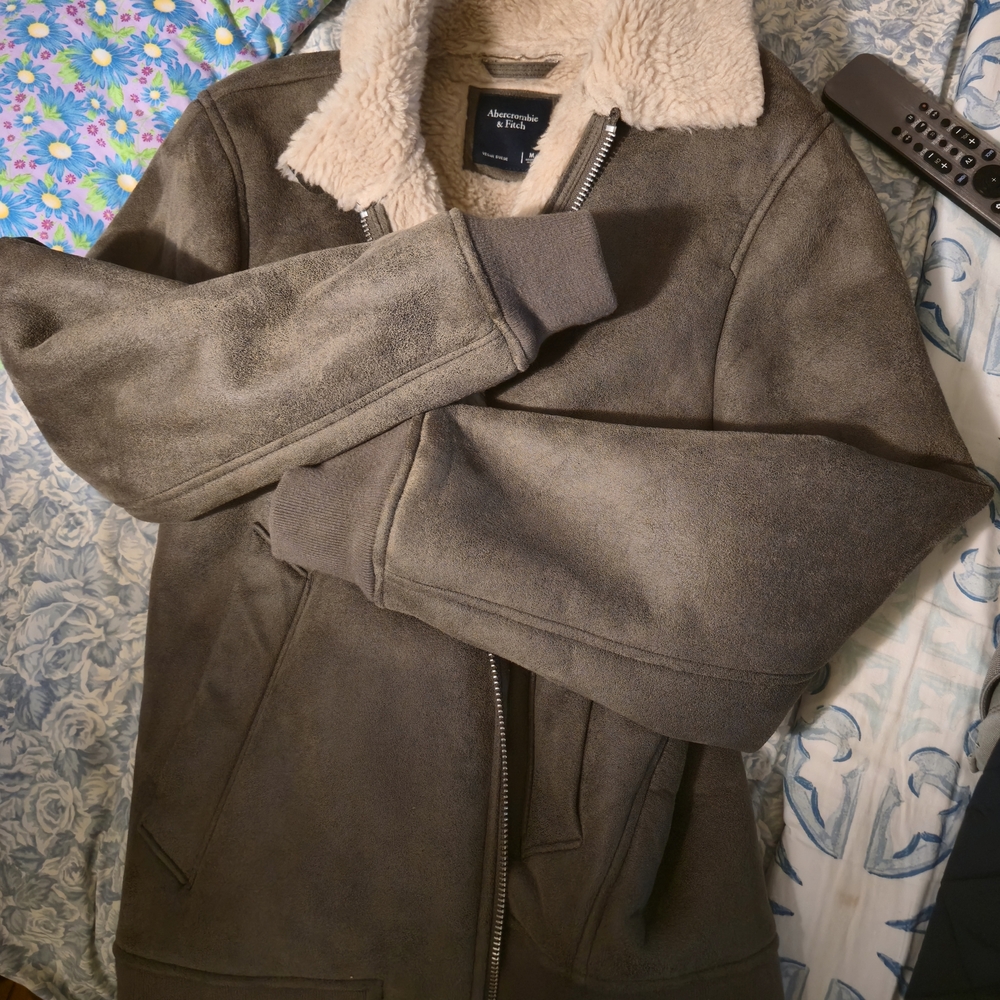 Abercrombie & Fitch Vegan Suede Jacket